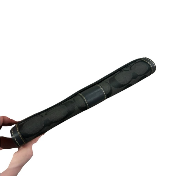 Coach Vintage Y2K black jacquard signature print black wallet - Picture 12 of 13